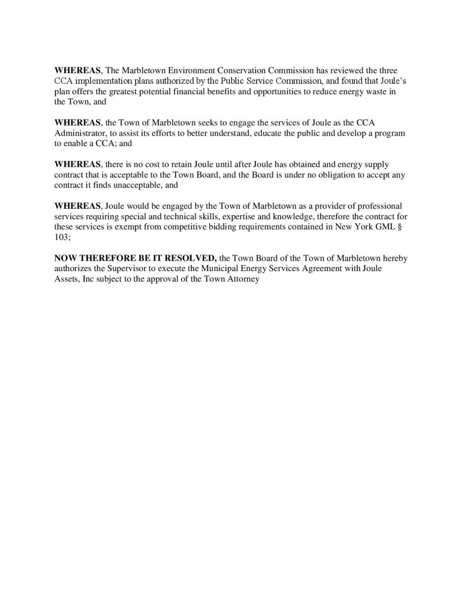 Joule CCA Administrator Resolution Page 2