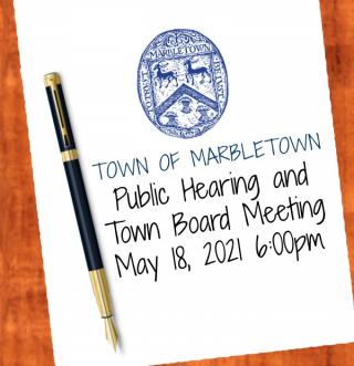 public hearing and town board meeting 