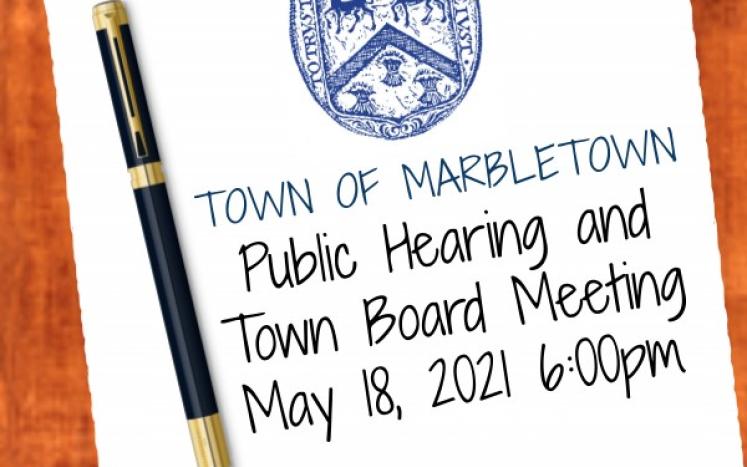 public hearing and town board meeting 